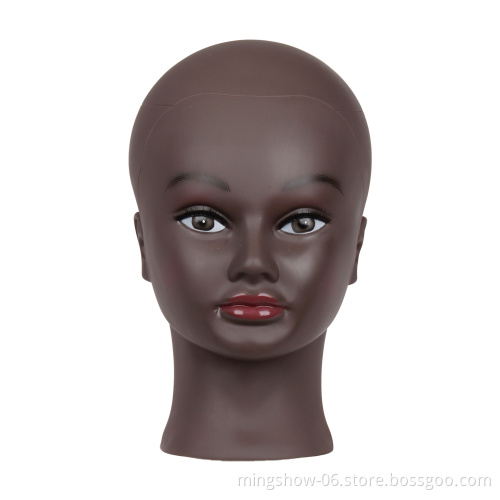 Wig stand tripod mannequin head realistic female mannequin head for display